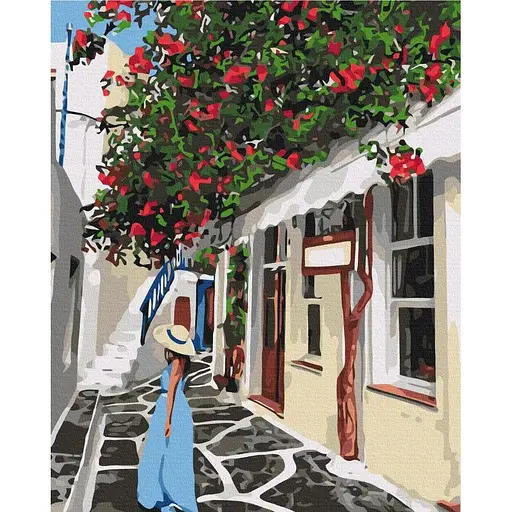 Картина по номерам на підрамнику Brushme Леді в Греції - фото 1