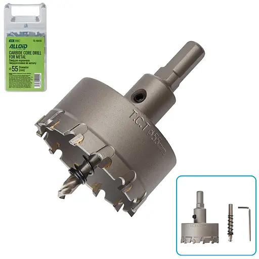 Свердло корончате Alloid Building Tools твердосплавне по металу 55 мм (TS-10055) - фото 2