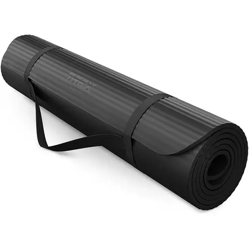 Коврик для йоги Trex Sport TX-019NGM NBR 1см 190х80 чорний