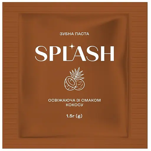 Зубная паста Splash миниатюра освежающая со вкусом кокоса Splash - фото 1
