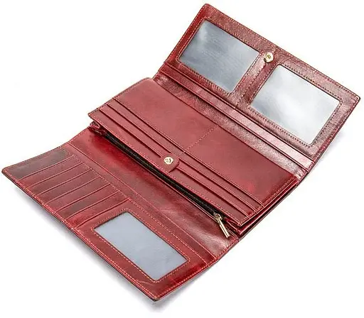 Женский кожаный кошелек Vintage 9.5х19х3 см acs0018213 - фото 5