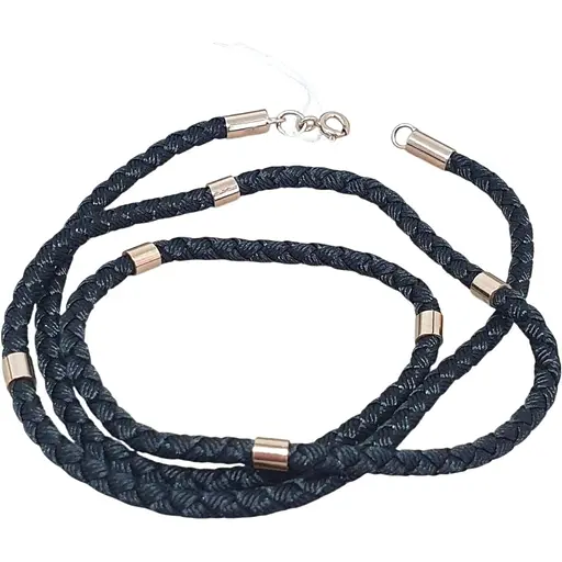 Ювелірний шовковий шнурок Tango з золотими вставками. 950093 55