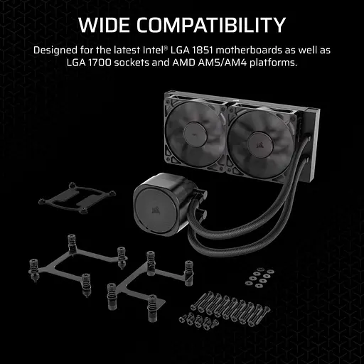 СВО Corsair NAUTILUS 240 RS Black (CW-9060088-WW) - фото 14