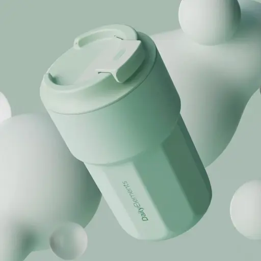 Термокружка DailyElements Drink Cup 420ml Green (DE08BH003) [134326] - фото 5