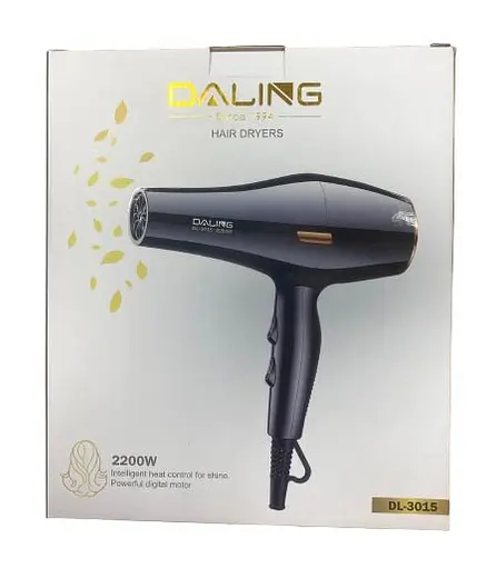Фен для сушіння та укладання волосся Daling 3015 з концентратором 2200 Вт - фото 4