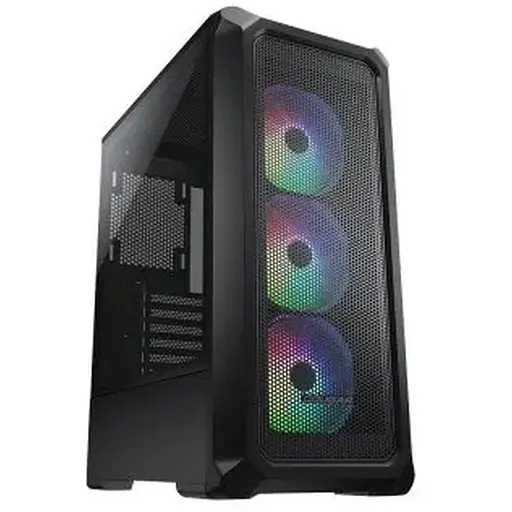 Корпус Cougar Archon 2 Mesh RGB Black, без БЖ, Mid Tower, ATX/Micro ATX/Mini ITX, 1xUSB 2.0, 2xUSB 3.0, 3x120 мм ARGB Fan, скляне вікно