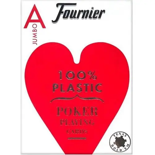 Карти гральні United States Playing Card Company Fournier 2800 Titanium Jumbo Index (red) (1028935-1)