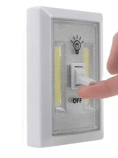 Светодиодный WD PL 601 COB светильник в виде выключателя на батарейках - фото 3