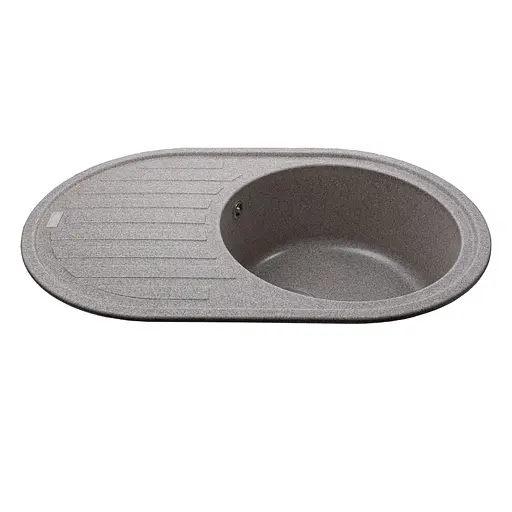 Гранитная мойка Globus Lux Ohara мокко 770x500мм 000023497, Серый - фото 2