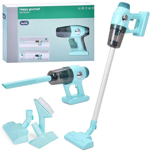 Детская бытовая техника "Пылесос" Bambi A1011-2 меняются насадки, звук, свет - фото 1