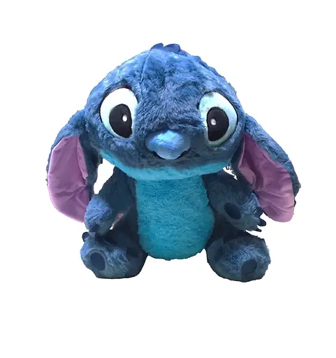 Мягкая игрушка M 19951 Стич, высота 32 см, мягкий мех, синтепон, застёжка-молния (6900077199512) Синий - фото 1