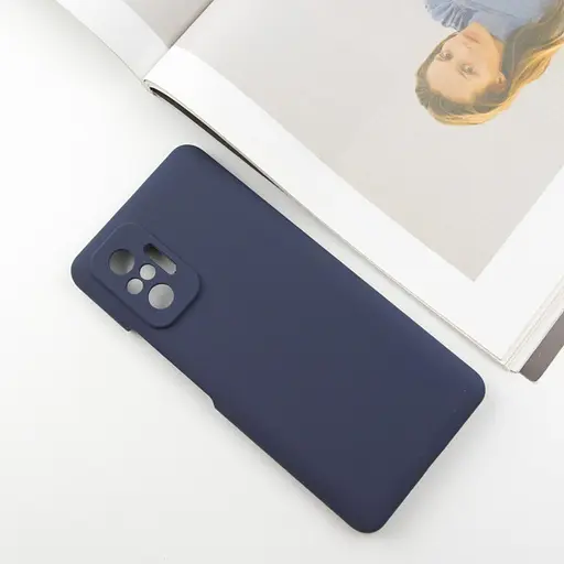 Чохол Silicone Cover Lakshmi Full Camera (AAA) для Xiaomi Redmi Note 10 Pro / 10 Pro Max Темно-синій / Midnight blue - фото 2
