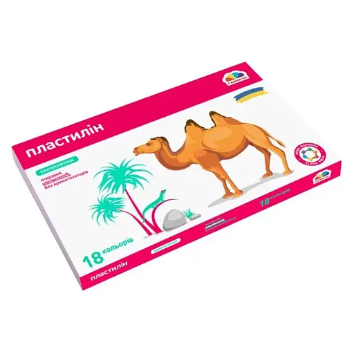 Набір для ліплення пластилін "Захоплення" ГАММА'UA 200315, 18 кольорів - фото 1