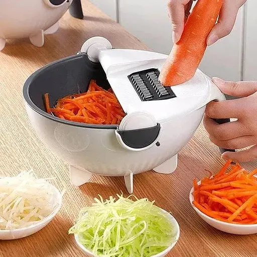 Універсальна овочерізка з друшляком тертка шаткування подрібнювач Vegetable cutter VC2 - фото 8