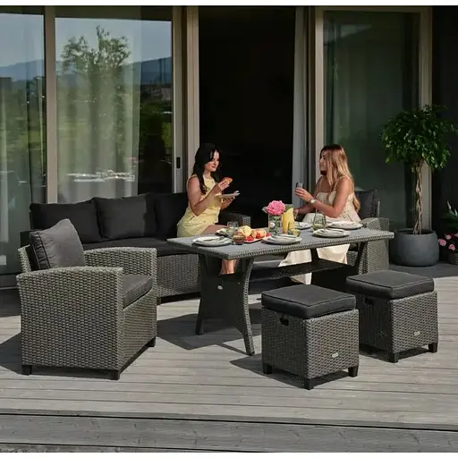 Комплект садовой мебели Di Volio Genova Серый/Графитовый - фото 7