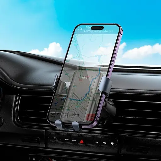 Держатель Hoco Gamble gravity Car holder H70 air outlet 4.5-7" - фото 2