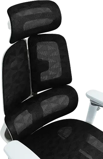 Офисное кресло GT Racer черно - белое (B-2450 White/Black) - фото 11