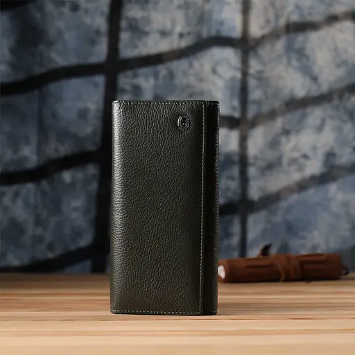 Стильный кошелек для женщин с монетницей из натуральной кожи ST Leather 18.5х9х3 см acs0029658 - фото 8