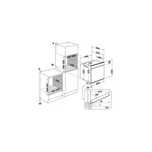 Электрический духовой шкаф Whirlpool AKZM8420NB - фото 7