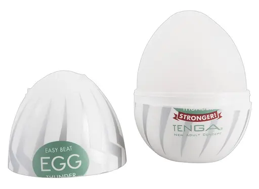 Мастурбатор яйцо Tenga Egg Stronger Thunder белый - фото 2