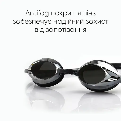 Окуляри для плавання Renvo Sаnda Pro Уні Anti-fog Чорний OSFM (2SG120-0110) - фото 6