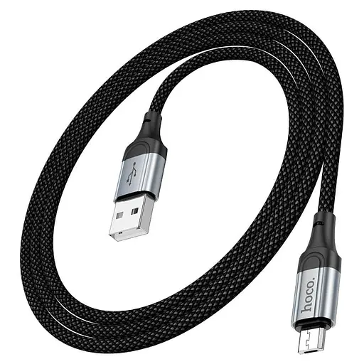 Дата кабель Hoco X102 Fresh USB to MicroUSB (1m) Black - фото 5