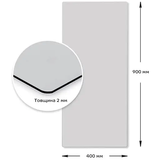 Дзеркало Wall Sticker SW-00001596 акрилове самоклеюче 400х900х2 мм - фото 2