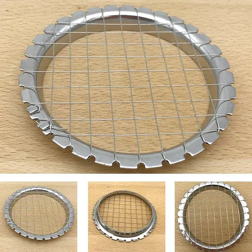 Салаторезка яйцерезка металлическая усиленная для нарезки кубиками яиц, овощей, колбасы, сыра крабовых палочек, A-plus 81662 - фото 4