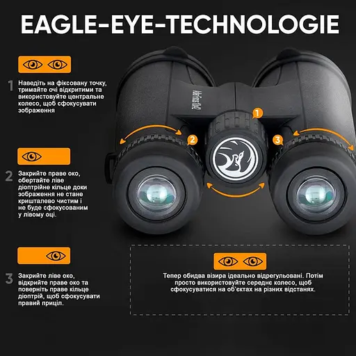 Портативный бинокль Adler Focus 10х42 BaK4 - фото 4