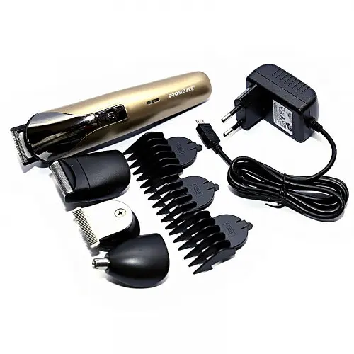 Універсальний чоловічий тример акумуляторний Mozer MZ-2017 для бороди вусів, носа і тіла машинка для стрижки - фото 4