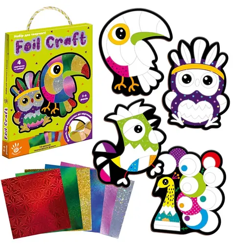 Набір для творчості Foil Craft Birds, Vladi Toys, VT4433-12