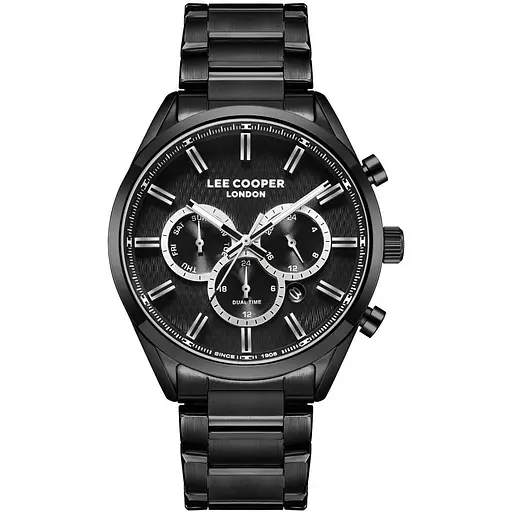 Наручний годинник чоловічий Lee Cooper London Black Чорний (3448)