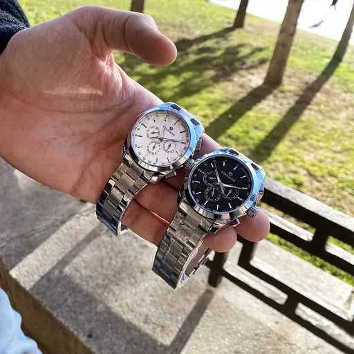 Наручний годинник чоловічий 6917 Silver-White Forsining acs0031383 - фото 6