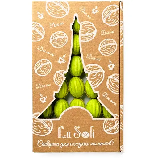 Печиво La Sofi Горішки з фундуковою пастою з арахісом та згущеним молоком 20 шт. - фото 1