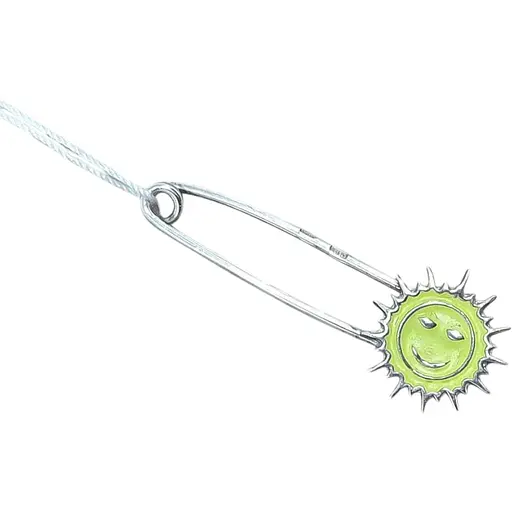 Срібна шпилька Ювелір Стандарт Сонечко з емаллю. 4193 Ж