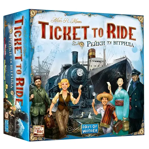 Настольная игра Lord of Boards Билет на поезд: Рельсы и паруса (Ticket to Ride: Rails & Sails) украинская (LOB2333UA)