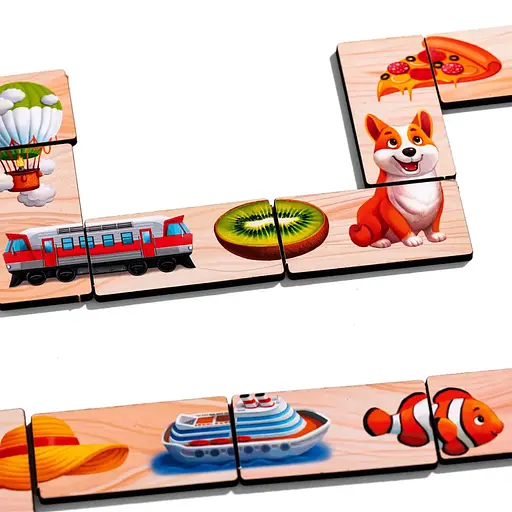 Дерев'яне доміно Ubumblebees Половинки (ПСД266) PSD266 - фото 6