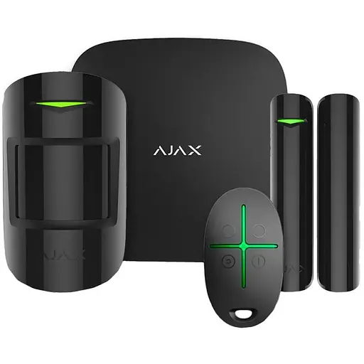 Комплект охоронної сигналізації Ajax StarterKit 2 (8EU) Black (35973.162.BL1/35973.102.BL1)