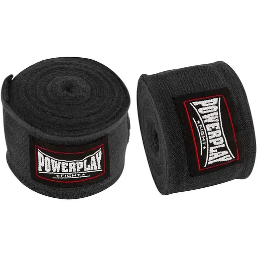 Бинты для бокса PowerPlay 3047 4 м Black - фото 2