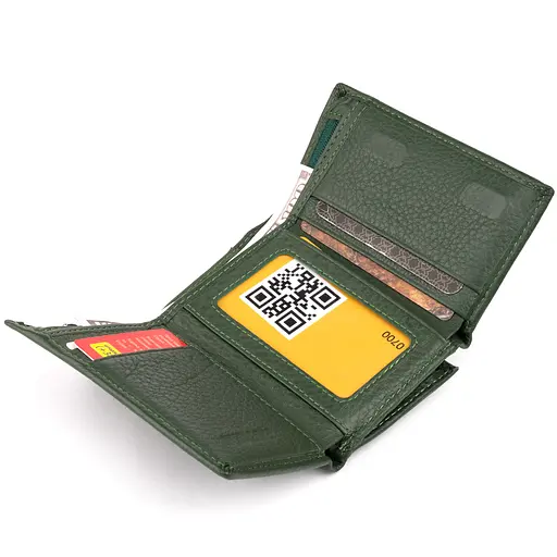 Горизонтальное портмоне из кожи унисекс на магните ST Leather 12х7.5х2.5 см acs0029678 - фото 5