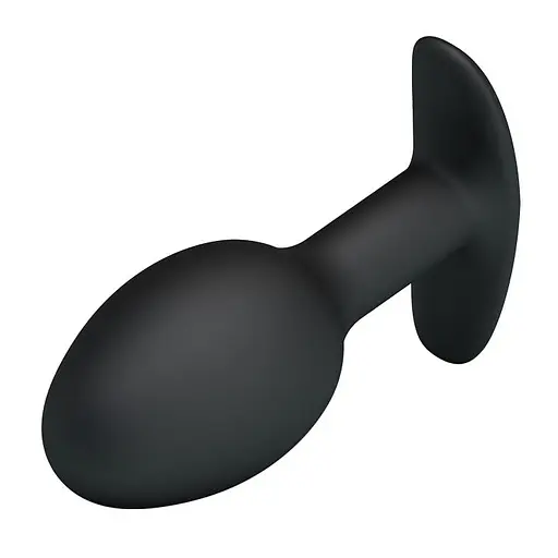 Анальна пробка Pretty Love Silicone Anal Plug 8.4 см (чорний) - фото 5