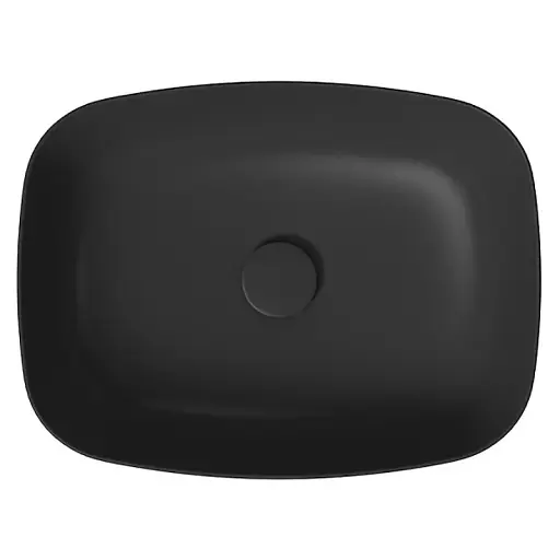 Умивальник на стільницю Cersanit Larga прямокутний 50х38 см Антрацит матовий K677-013 30412 - фото 2