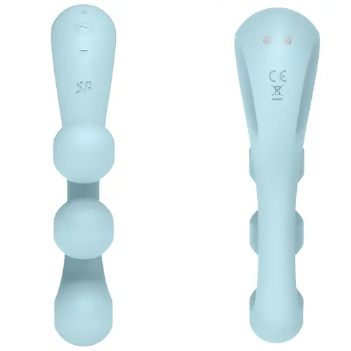 Вібратор для потрійної стимуляції Satisfyer Tri Ball 2 20.5 см блакитний - фото 13