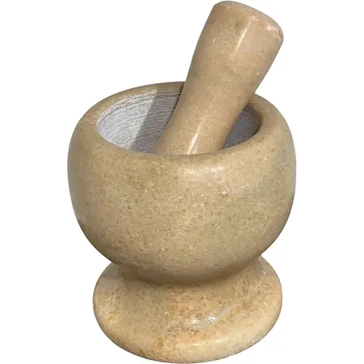 Ступка-измельчитель из мрамора для специй 15х15 см. Frico FRU-060