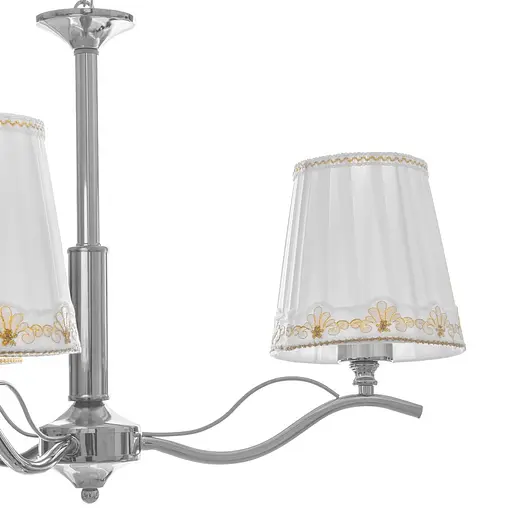 Люстра подвесная Brille прованс с абажуром E27 60W CH (BKL-656S/3) - фото 2