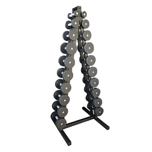 Гантельный ряд со стойкой Profi NE-PS-222-022 от 1 кг до 10 кг