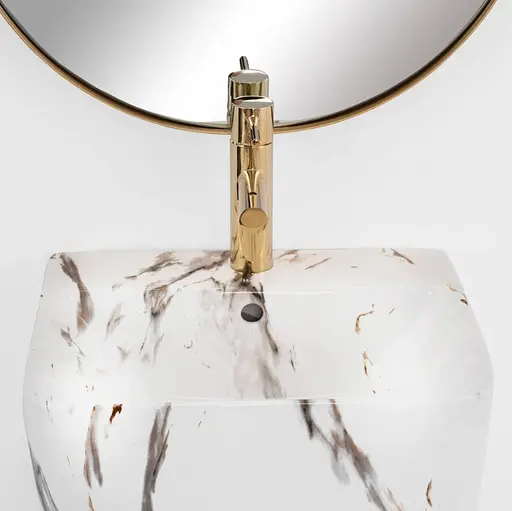 Умивальник Rea Aris marble мармур підлоговий REA-U6906, Мармур - фото 5
