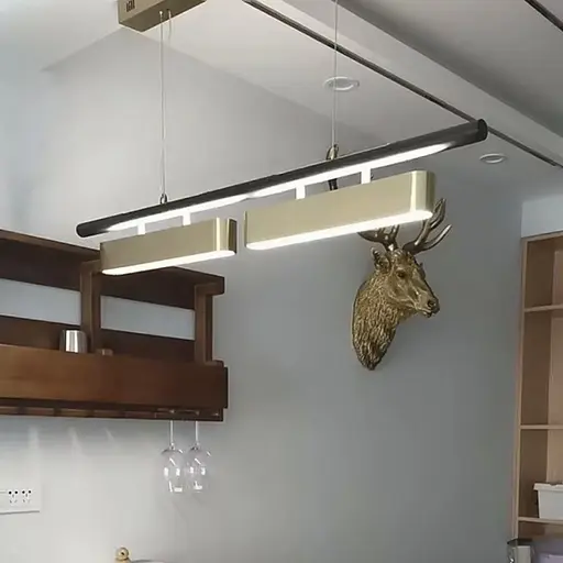 Удлиненный светильник на 2 латунных модуля длиной 100 см | Ст. NO6-1000 Line F - фото 7