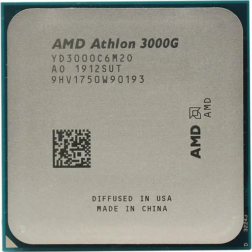 Процесор AMD Athlon 3000G (YD3000C6M2OFB) (Socket AM4, 4T, 3.6 ГГц, Tray) - фото 1