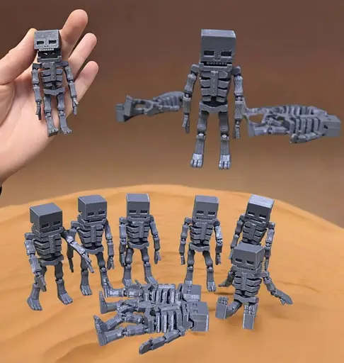 3D Іграшка Скелетон, 10 см, рухливий - фото 2